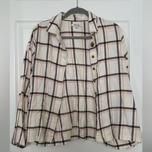 Madewell flannel button up shirt